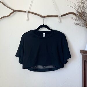 Forever 21 Super Cropped Black T-shirt NWOT